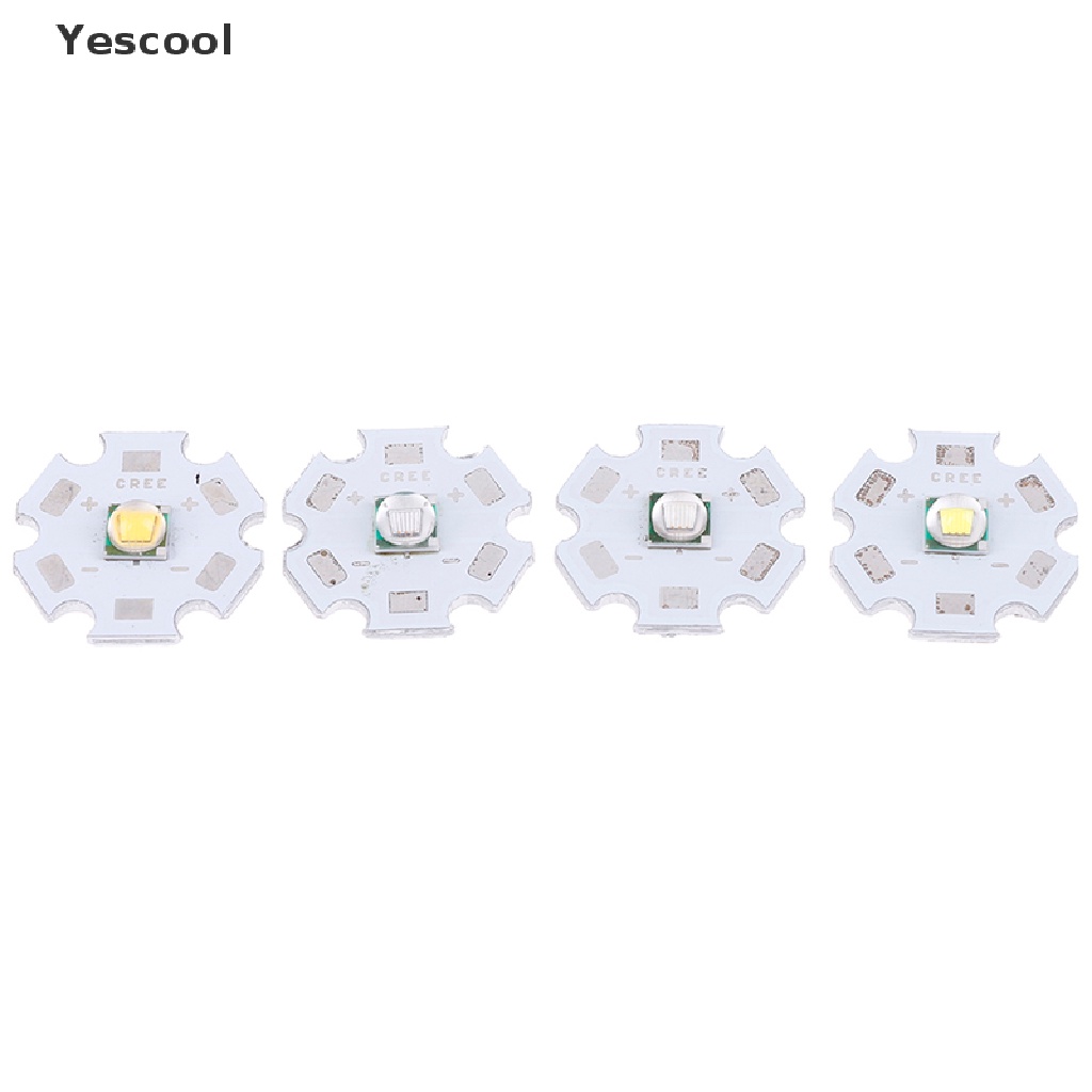 Yescool chip LED CREE XML2 XM-L2 10W Putih Merah Hijau Biru Kuning High Power 16 / 20mm PCB