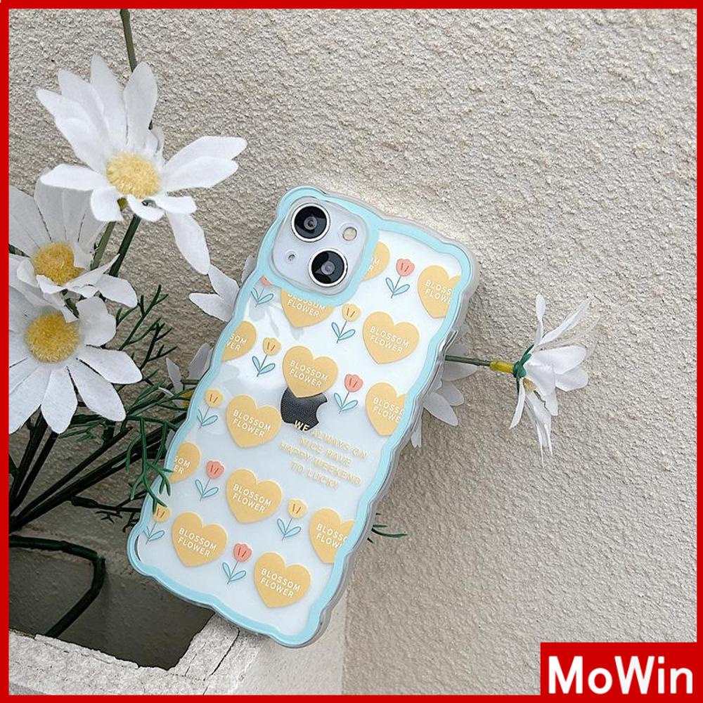 iPhone Case Silicone Soft Case Clear Case Wave Non-Slip Shockproof Camera Full Coverage Protection Heart Flower For iPhone 13 Pro Max iPhone 12 Pro Max iPhone 11 iPhone 7 Plus