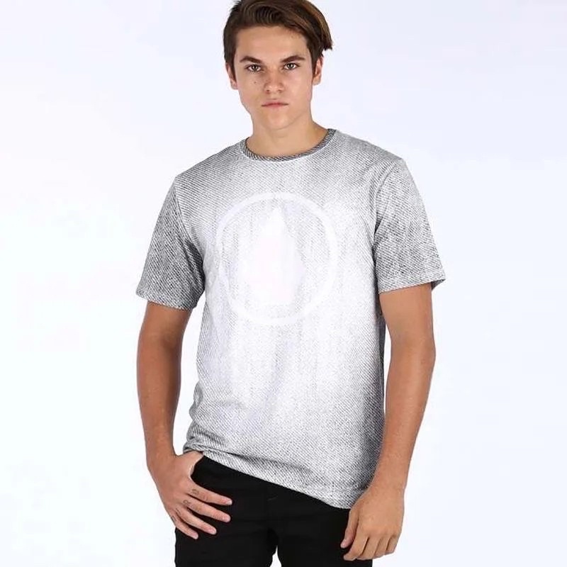 volcom baju kaos putih abu original 100% sale