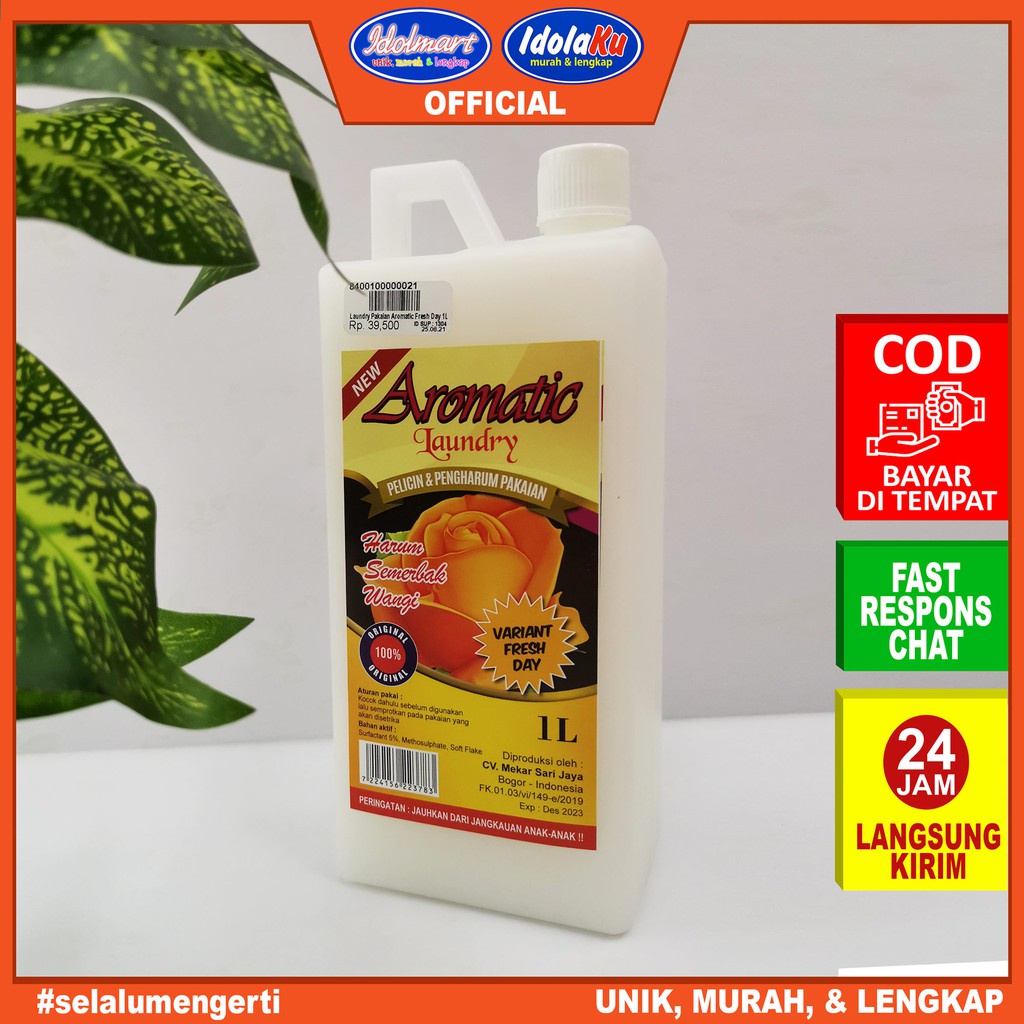 IDOLMART AROMATIC Pelicin &amp; Pengharum Pakaian 1000 ml Pewangi Loundry Original Idolmart Surabaya