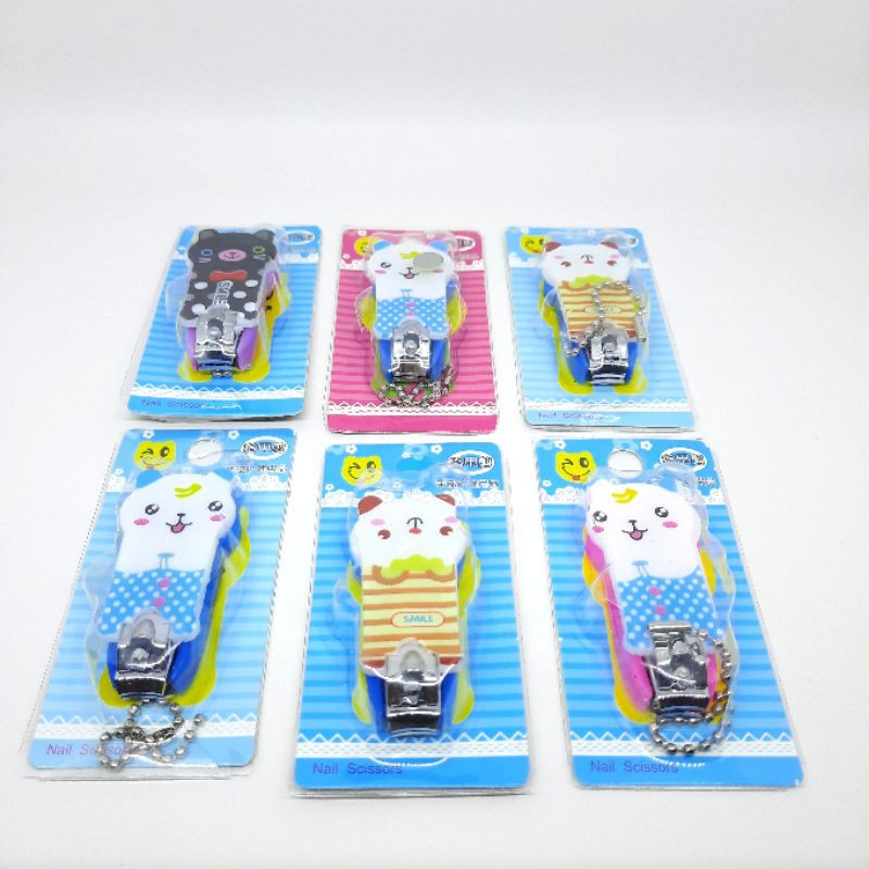 12pcs Gunting Kuku Karakter Lucu Grosir