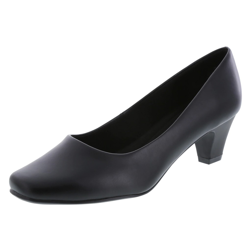 Comfort Plus Women's Janis Comfort Low Heel Pump - Black_04