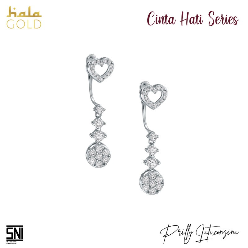 Anting Emas Cinta Hati Hala Gold Prilly Maaf Sayang 3AZ0452