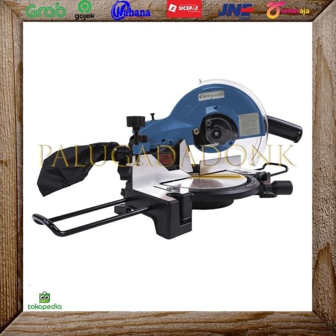 Mesin Potong Aluminium Kayu / Miter Saw Sliding 10 Inch Dinamo Benz