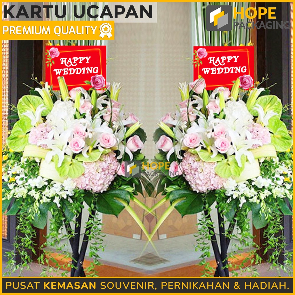 (5 pcs ) Kartu Ucapan Fansy Love Bunga Bentuk Kotak dan Love