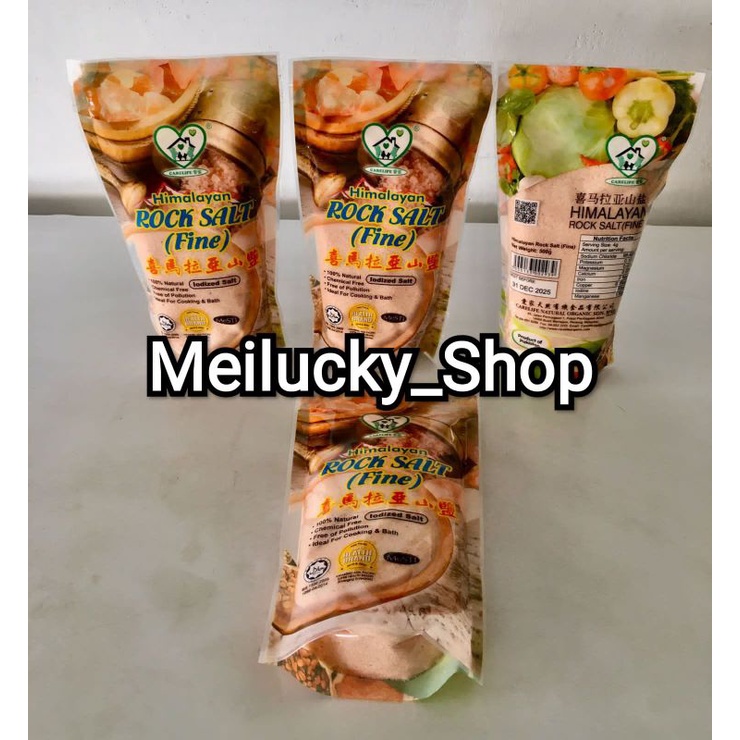

Garam Himalayan Rock salt Fine Health Brand Kesehatan Natural Organic 500gr Malaysia