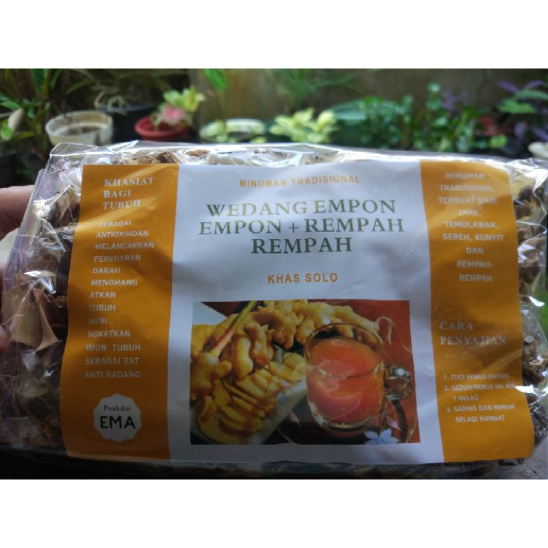 

Wedang Empon Empon + Rempah Rempah khas Solo | 1 bungkus isi 10pcs