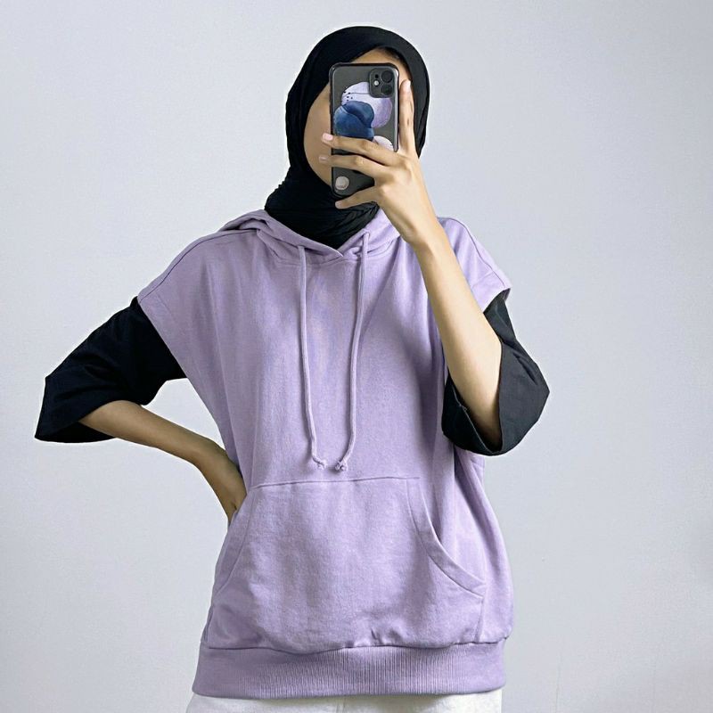 Rompi Hoodie Sweater wanita korea style