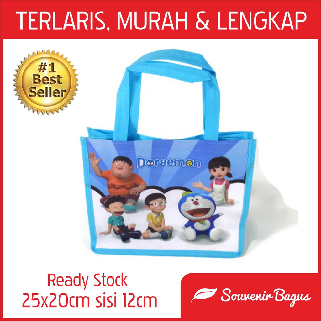 Tas Ultah Doraemon Goodie Bag Ulang Tahun Doraemon Tas Souvenir Ultah Doraemon TERMURAH terlaris