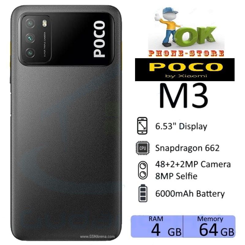 XIAOMI POCO M3 Pro 5G & M3 4/64 GB 6/128 GB GARANSI RESMI-M3 [4/64 GB]