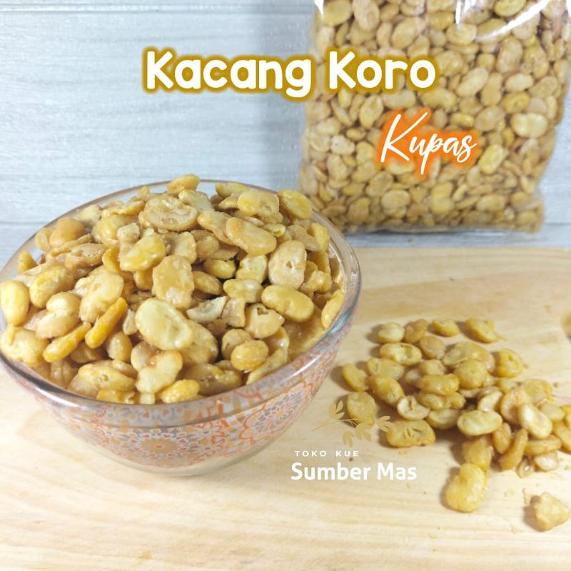 Kacang Koro Kupas Berat 1 kg / Kacang Koro / Snack Kiloan