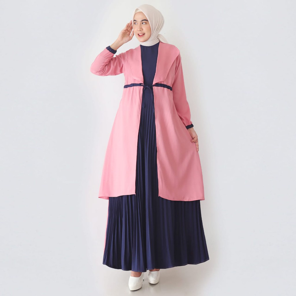 Gamis - gamis plisket wanita 545