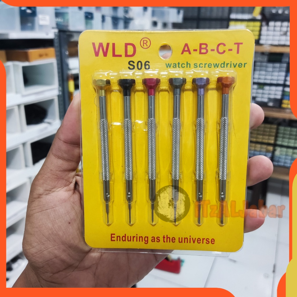 Alat servis jam tangan Obeng minus paket Stainless steel WLD WH155