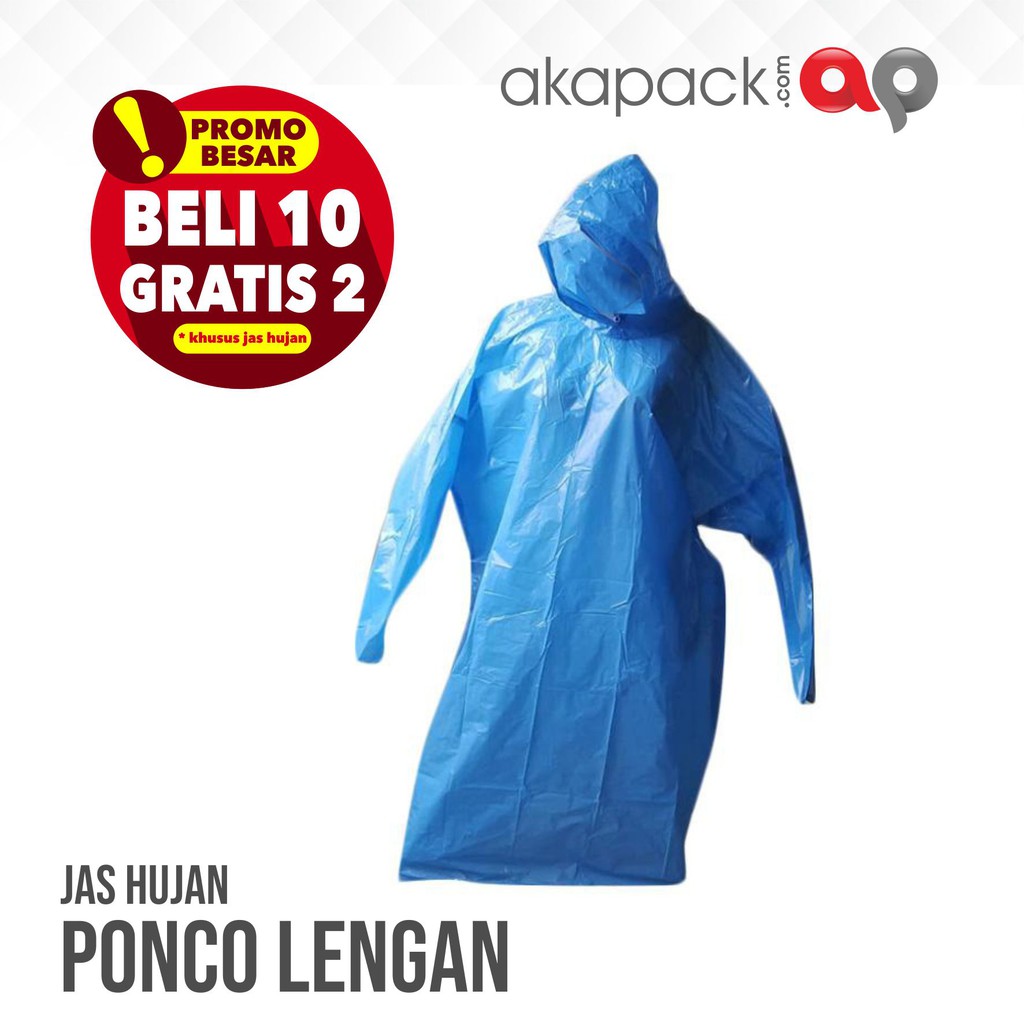 JAS HUJAN PLASTIK SETELAN PONCO / JAS HUJAN KRESEK BERKUALITAS