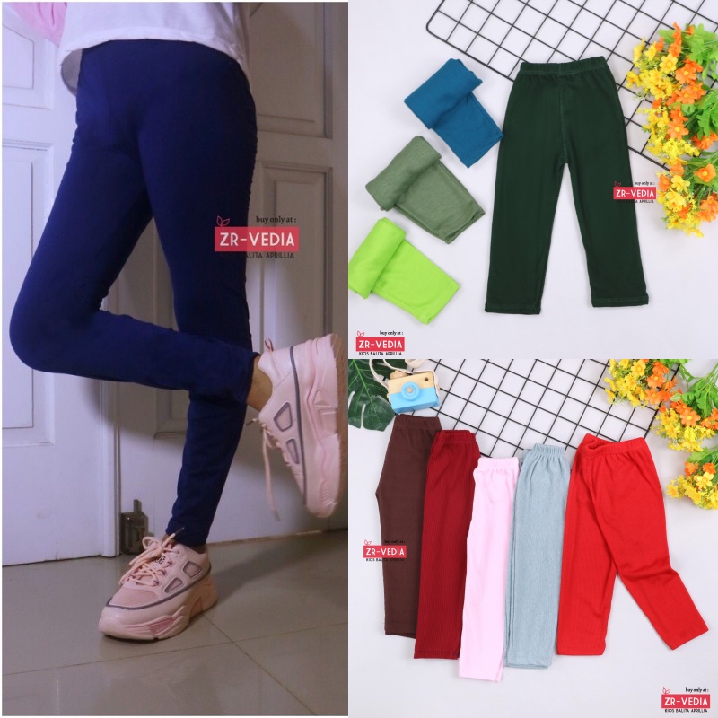 [BISA PILIH WARNA] Legging Import Sheila uk Bayi - 15 Tahun / Good Quality Leging Panjang Anak Perempuan Celana Ketat Lejing Laging Polos Cotton