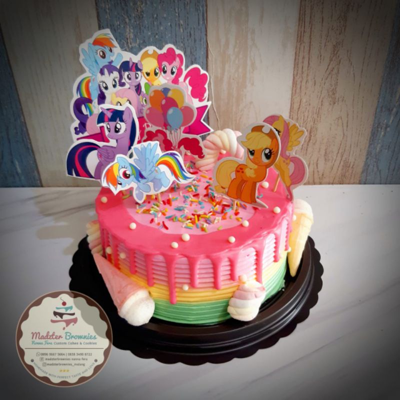 

kue ulang tahun anak / kue ultah little pony / kue ulang tahun little pony / kue karakter anak