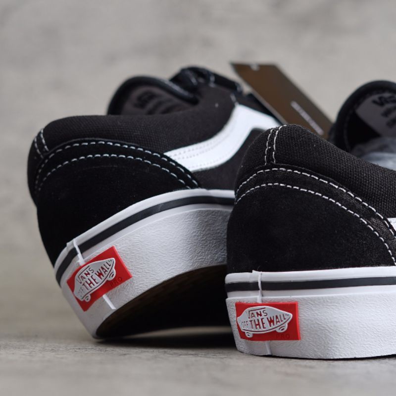 Vans Old Skool Velcro Pro Black White