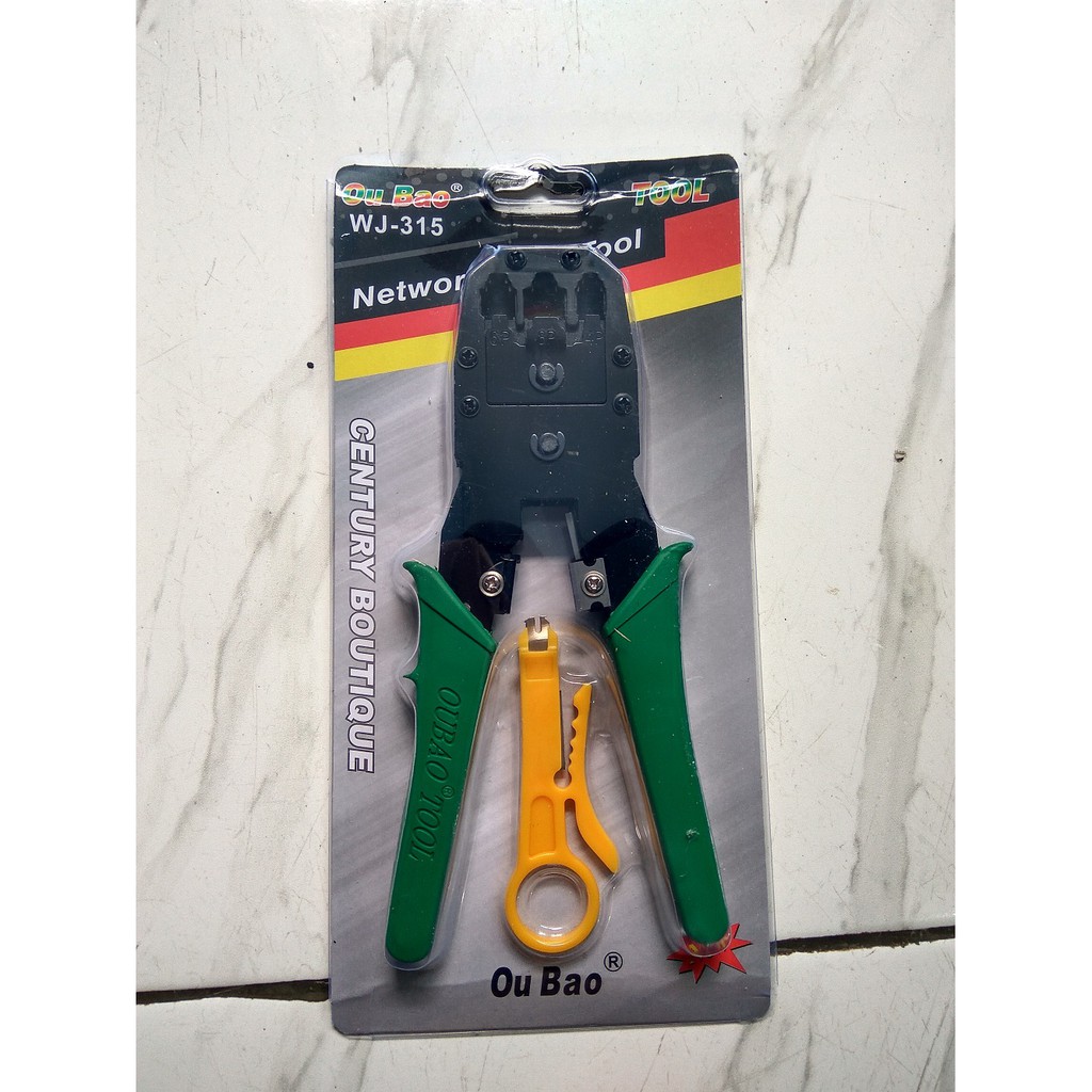 tang crimping 3 lobang RJ45 . Crimping tools