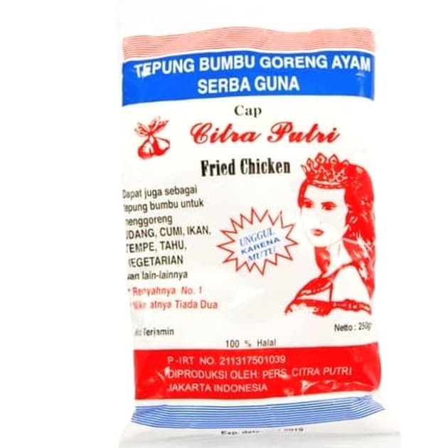 

Ds11D Tepung Bumbu Serba Guna Cap Citra Putri Kemasan 250Gr G6B040B