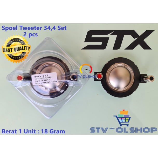 Spoel / Spool Tweeter Driver 34,4 STX 341R 8 Ohm