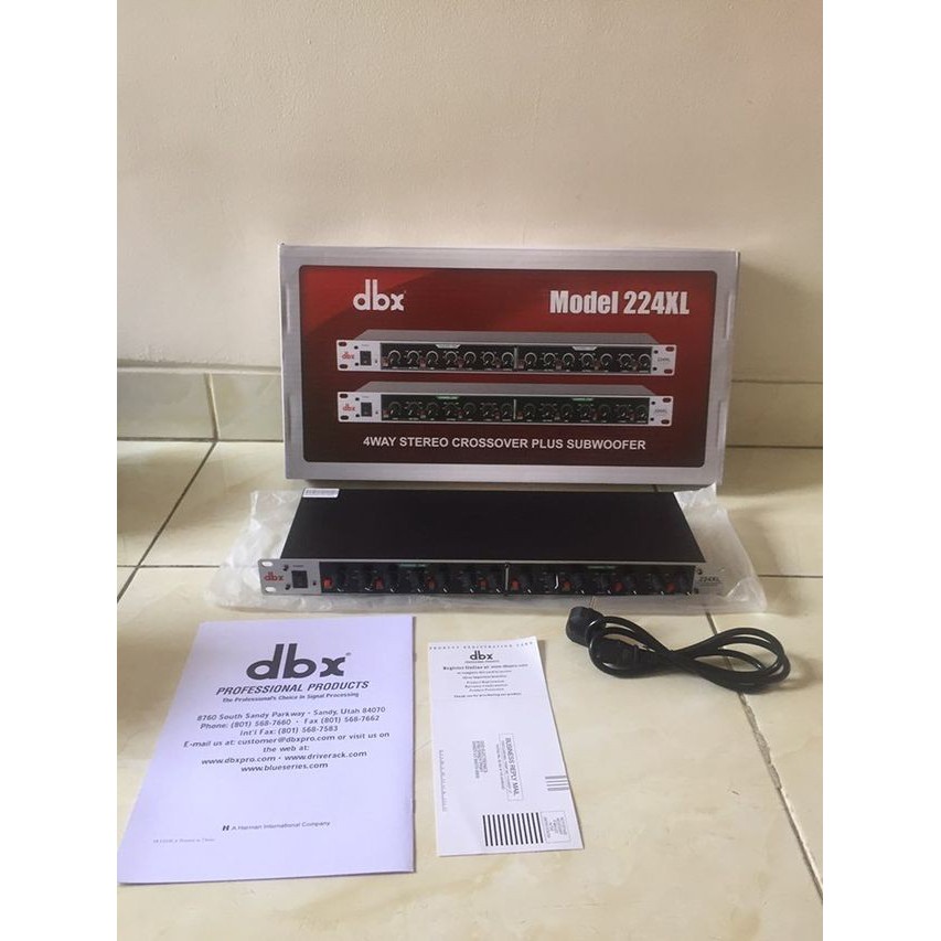 CROSSOVER SUBWOOFER STEREO dbx-224XL dbx 224XL dbx224XL 4 WAY +