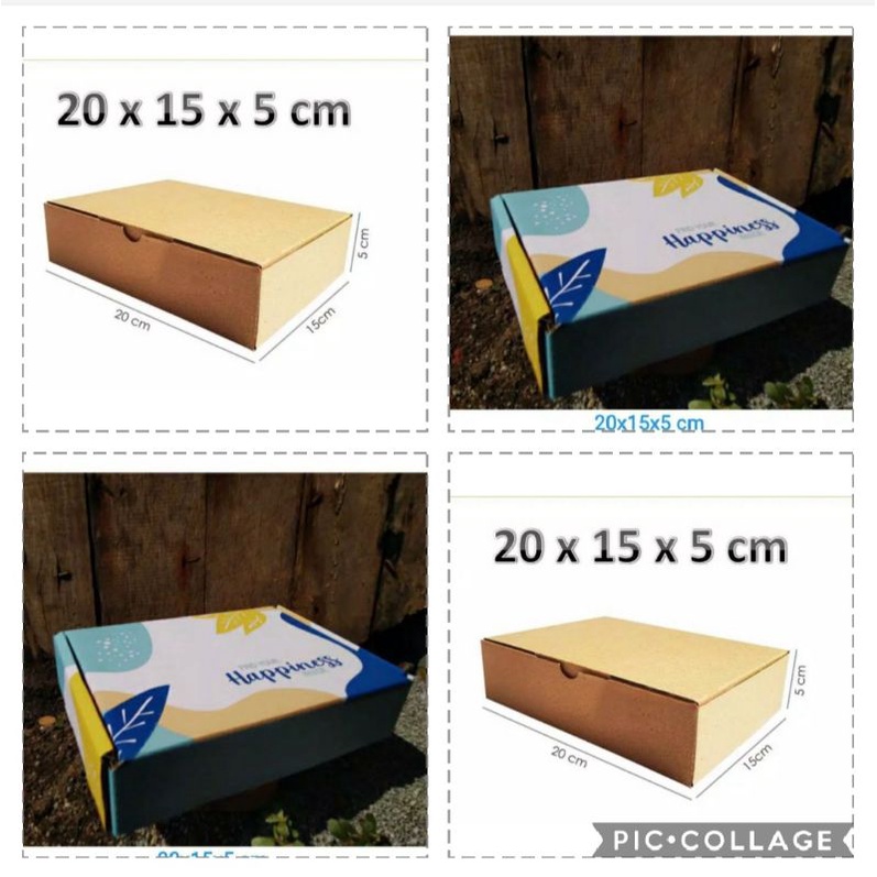 

Kardus Box Die Cut 20x15x5 cm Coklat Dan Find Your Happiness
