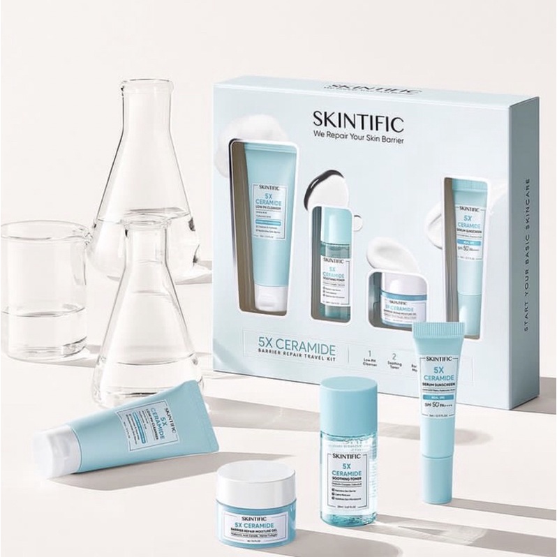 Skintific 5X Ceramide Barrier Travel Kit Set [4in1]