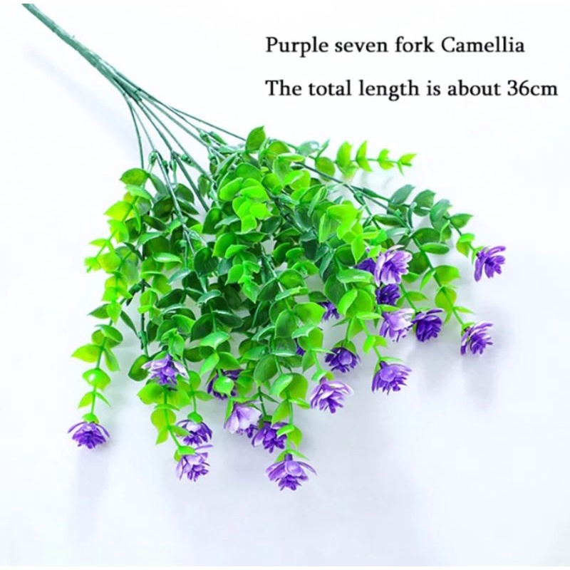 Bunga Eucalyptus Bunga Dolar Bunga Artificial-UNGU