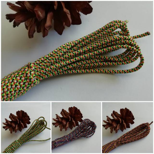 Tali Prusik 2mm/4mm Tali Paracord Gelang Kalung Tenda Gunung Outdoor