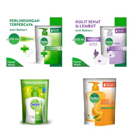 Dettol Handwash 250ml - Sabun Cuci Tangan - Anti Corona - Detol
