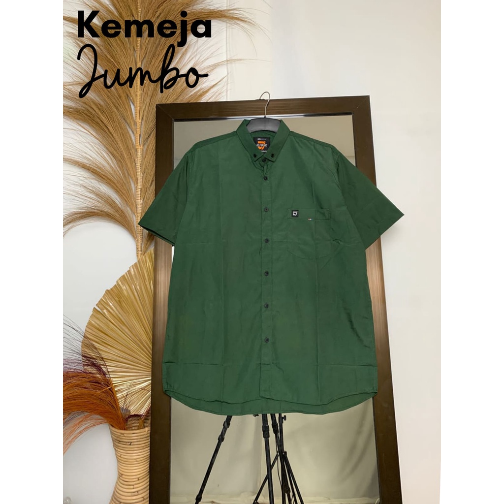 KEMEJA PENDEK JUMBO POLOS