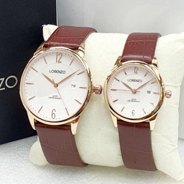 LORENZO COUPLE MOON / clofafagami / JAM TANGAN COUPLE / JAM TANGAN COUPLE ORIGINAL / JAM COUPLE  / J