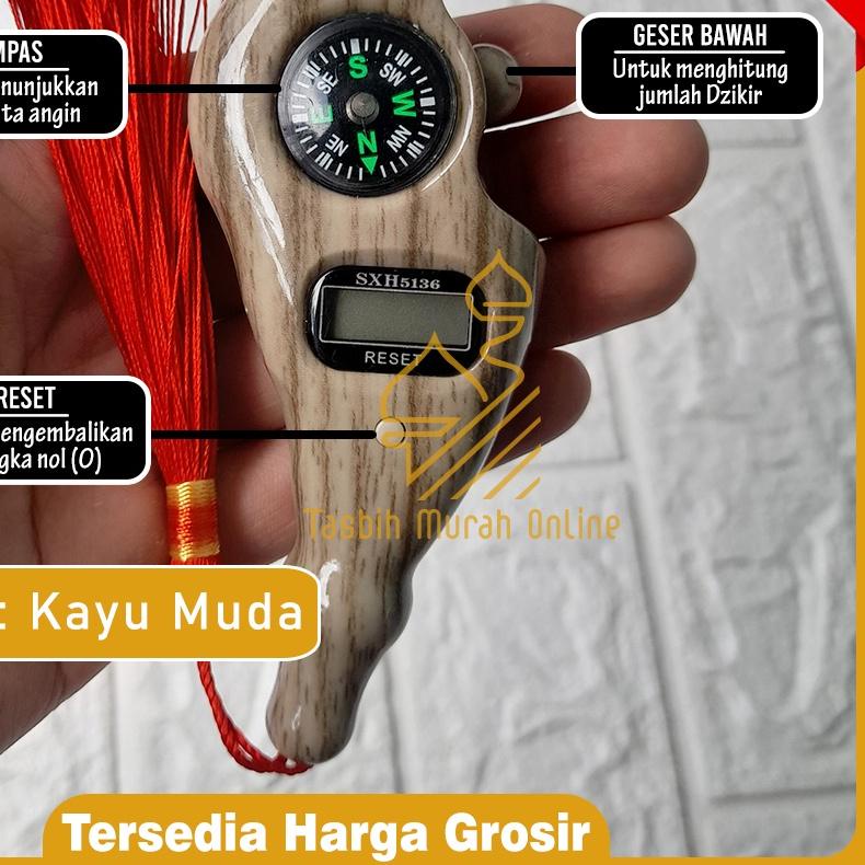 ☂ (SXH) Tasbih Digital Kayu [60582A] ✼