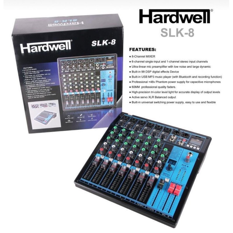 mixer hardwell slk 8 . mixer hardwell slk8 . mixer 8 channel