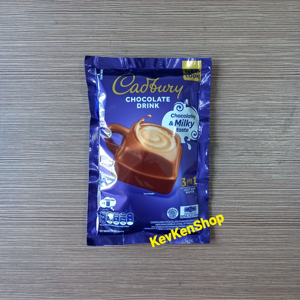 

CADBURY 3in1 Malaysia Minuman Cokelat Chocolate Drink Harga per Sachet