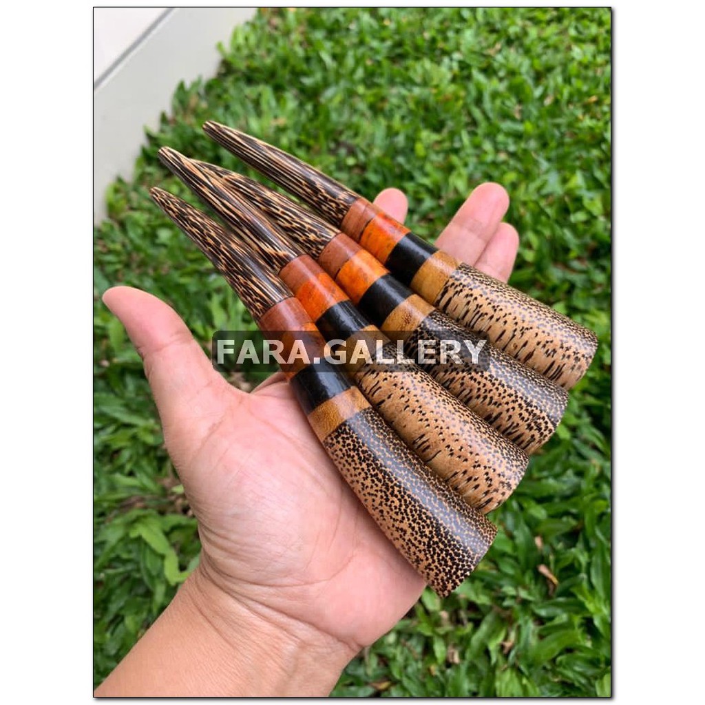 Pipa Rokok Kombinasi 5 Kayu langka / Pipa Once kayu bertuah / Pipa Lengkung kayu langka