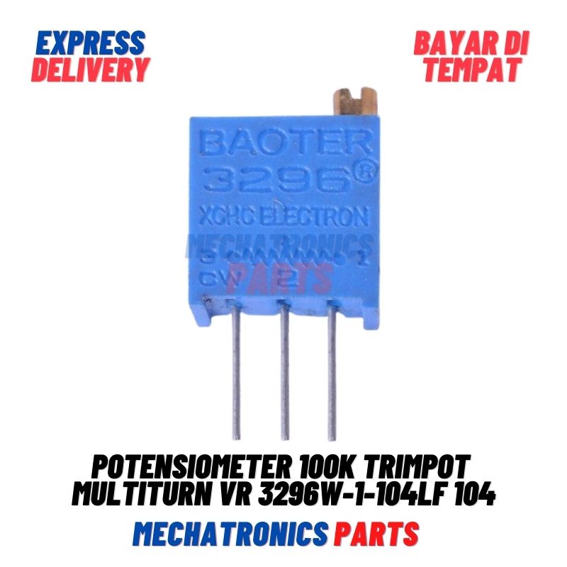 POTENSIOMETER 100K POTENTIOMETER POTENSIO TRIMPOT MULTITURN VR 3