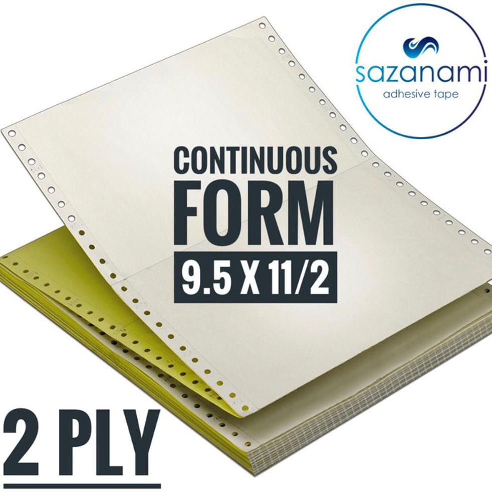 

TERMURAH PLY 2 PLY CONTINUOUS FORM 9.5 X 11 BAGI 2 KERTAS KOMPUTER KERTAS LUBANG 2PLY