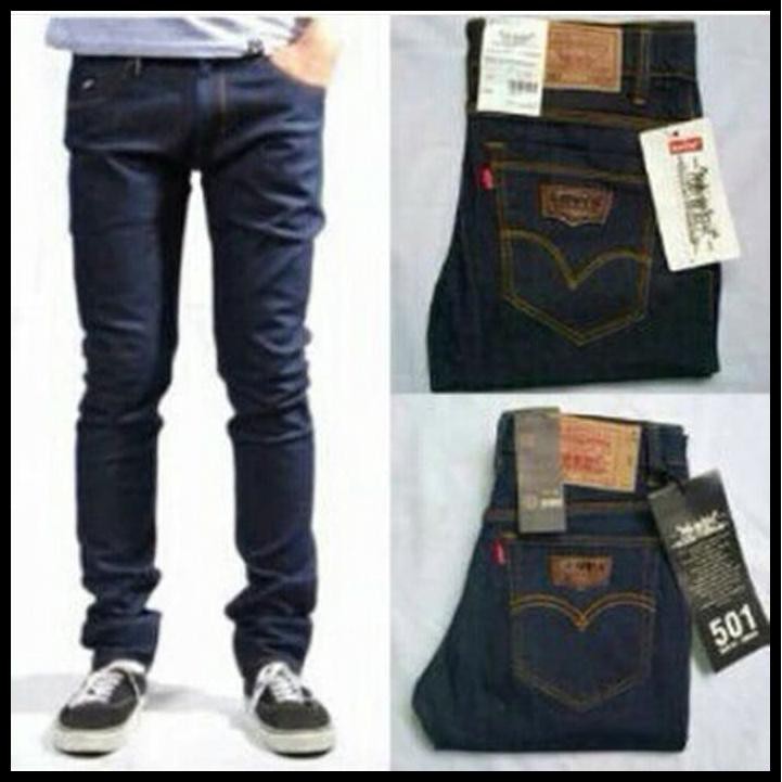 DISKON JEANS PRIA LEVIS SLIMFIT BLUEBLACK | SKINNY | HITAM GARMENT