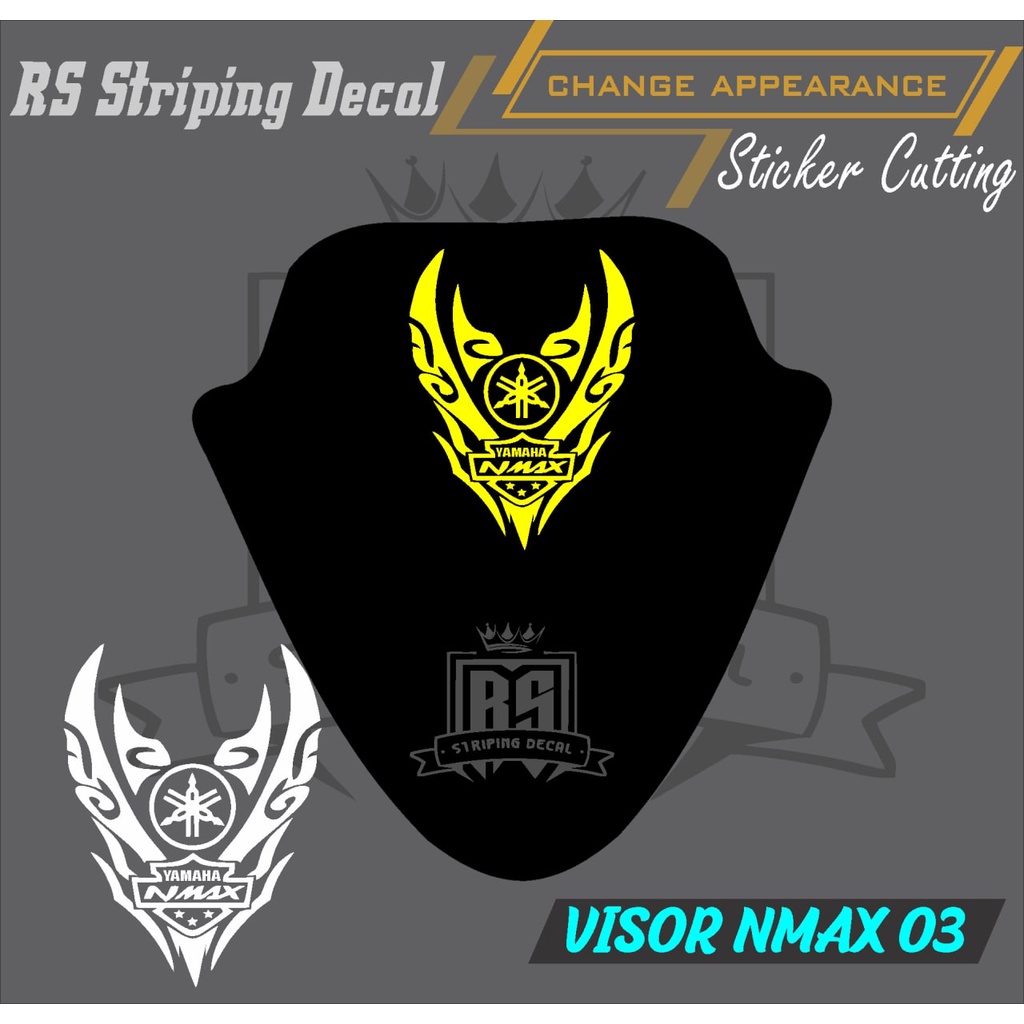 STICKER VISOR NMAX/CUSTOM CUTTING VISOR NMAX 03 RS