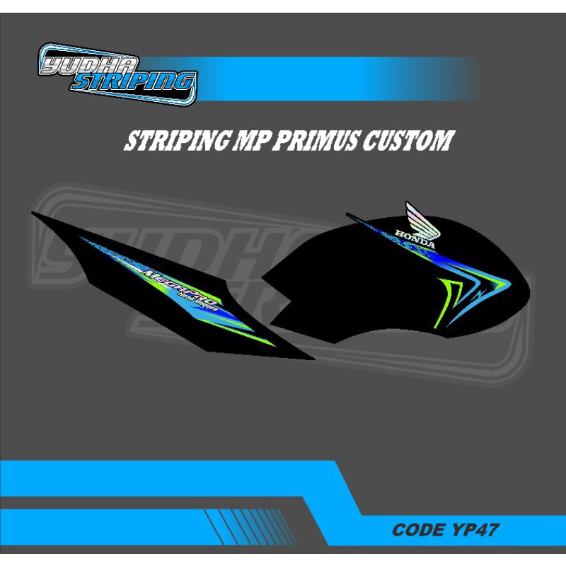 Striping Megapro primus custom HOLOGRAM