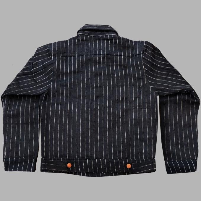 Victory 15 Oz Indigo Selvedge Wabash Double Elbow Jacket