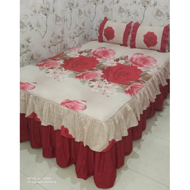 sprei rumbai susun homemade