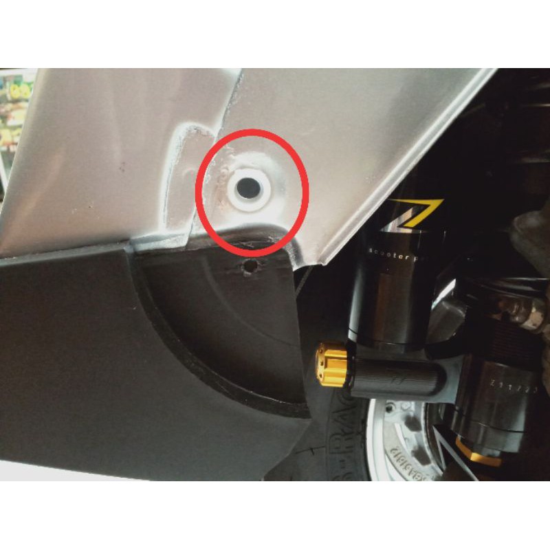 plastik kaitan pengait tepong vespa excel super vbb bajaj px