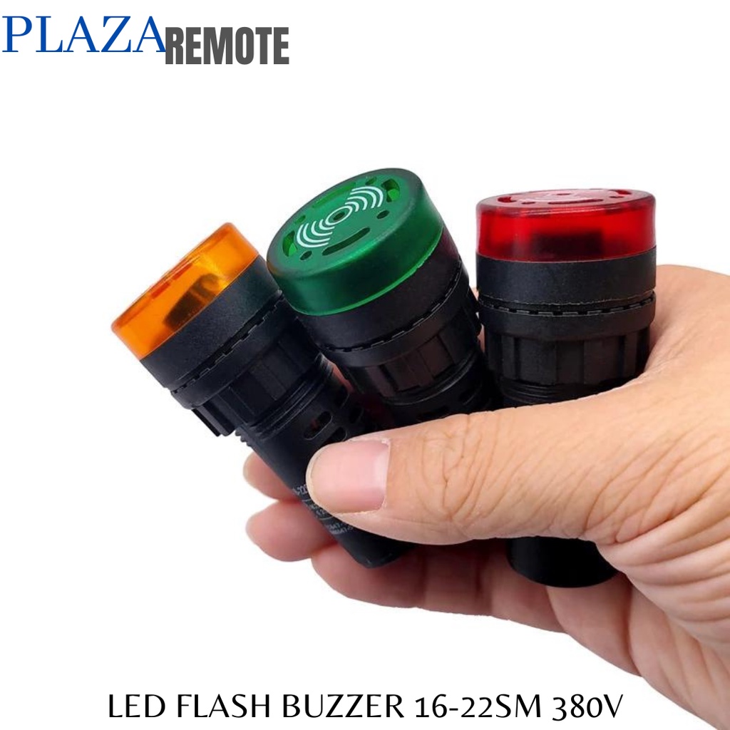 FLASH BUZZER LED ALARM SIGNAL BEEPER AC AD16-22 SM 380V