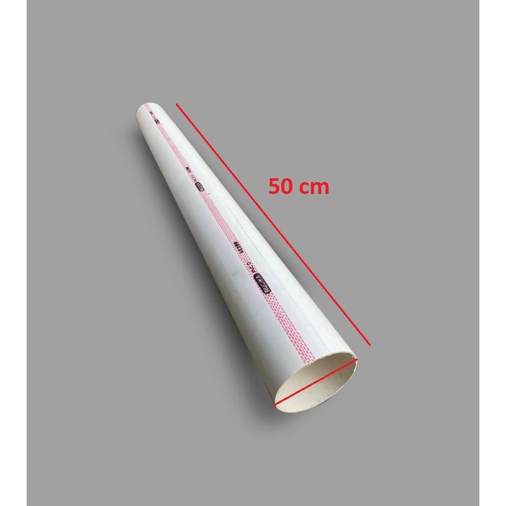 Pipa PVC Rucika Wavin 6&quot; 6 in inci inch potongan per 50cm 50 cm 0.5 m 0,5 m ada pilihan AW tebal atau D tipis dengan atau tanpa MOF