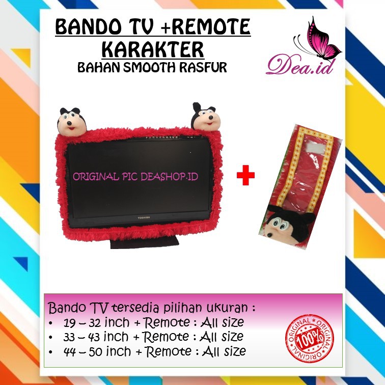 [DEASTORE] BANDO SARUNG TV LCD LED UKURAN 14 - 43 INCH + REMOTE ALL SIZE