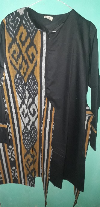 Termurah - Atasan Batik Tenun Wanita Gisella Tunik Troso Original Kekinian