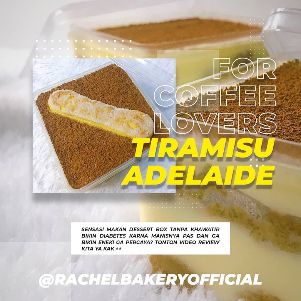 

[ SURABAYA ] BITTERSWEET TIRAMISU ADELAIDE DESSERT LADY FINGER GA BIKIN ENEG DAN TIDAK KEMANISAN