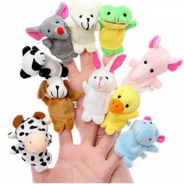 5 Pcs /10 PCS FINGER PUPPET BONEKA JARI